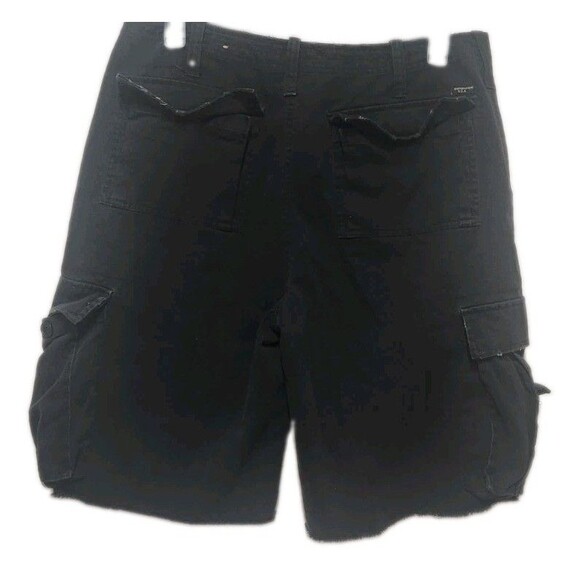 Banana Split Other - Banana Split Shorts Mens 36 Black Utility Cargo Belted Raw Hem Shorts